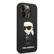 KARL LAGERFELD Klhcp14XSnikbck iPhone 14 Pro Max 6.7 Silicone Ikonik phone case