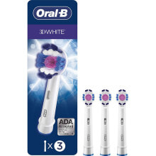 Аксессуары для зубных щеток и ирригаторов  Oral-B 3D White 80338474 Сменные насадки для электрических зубных щеток 3 шт