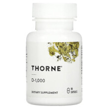 Витамин Д Thorne, D-10,000, 60 Capsules