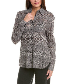 Купить женские футболки и топы M Missoni: M Missoni Patterned Wool-Blend Shirt Women's Grey S