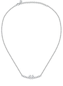 Колье уникальное женское ожерелье с прозрачными цирконами Scintille SAQF06