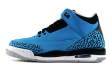 Jordan Air Jordan 3 Retro Powder Blue 复古爆裂纹 高帮 复古篮球鞋 GS 粉蓝 2014年版 / Кроссовки Jordan Air Jordan 3 Retro Powder Blue GS 2014 398614-406