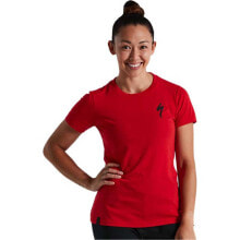 Мужские спортивные футболки Мужская спортивная футболка красная с логотипом SPECIALIZED S-Logo Short Sleeve T-Shirt