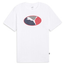 Puma Graphics Execution Crew Neck Short Sleeve T-Shirt Mens White Casual Tops 68 купить онлайн