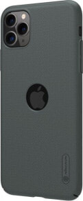 Nillkin Nillkin Super Frosted Shield - Etui Apple iPhone 11 Pro z wycięciem na logo (Dark Green)