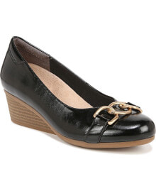 Черные женские туфли на каблуке Dr Scholl's (Доктор Шолль)