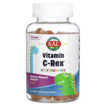Витамин С КАЛ, Детские жевательные таблетки с витамином C-Rex, с апельсином, 60 жевательных таблеток