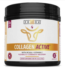 Коллаген Zhou Collagen Active Говяжий коллаген с витамином С для укрепления и восстановления суставов и связок 378 г