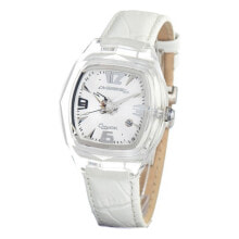 Мужские наручные часы с ремешком Мужские наручные часы с белым кожаным ремешком Chronotech CT7888M-09 ( 42 mm)