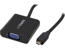 StarTech.com MCHD2VGAE2 Micro HDMI to VGA Adapter Converter for Smartphones / Ul