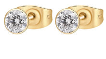 Серьги sparkling Gold Plated Chakra Steel Earrings BHKE049
