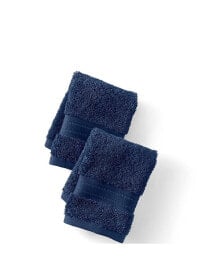 Lands' End school Uniform Premium Supima Cotton 2-Piece Washcloth Set