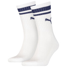 PUMA Heritage Stripe Crew Socks 2 Pairs