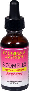 B vitamins california Natural B Complex Raspberry -- 1 fl oz