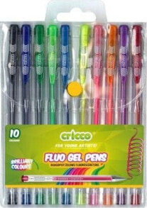Письменная ручка Cricco Długopisy żelowe fluorescencyjne 10 kolorów