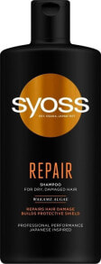 Syoss Repair Shampoo Восстанавливающий шампунь с экстрактом водорослей для  сухих и поврежденных волос  440 мл