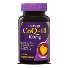Коэнзим Q10 Natrol CoQ-10 Коэнзим CoQ-10 для здоровья сердца 100 мг 45 гелевых капсул