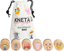 Купить детские игрушки и игры KNETÄ: Holzstempel Set Bauärnhof für Knete, 1 St