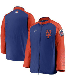 Nike men's Royal, Orange New York Mets Authentic Collection Dugout Full-Zip Jacket