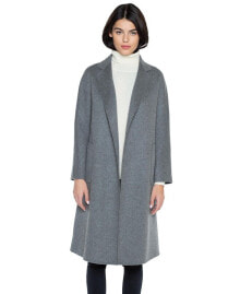 Купить женские куртки JENNIE LIU: Women's Cashmere Wool Double Face Overcoat with Belt