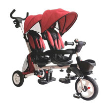 QPLAY New Giro Twin Tricycle Stroller