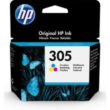 Картриджи для принтеров картридж с оригинальными чернилами HP 305 Разноцветный