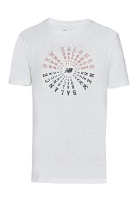 Белые мужские футболки New Balance (Нью Баланс)