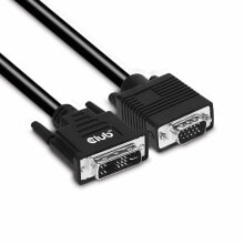 CLUB3D DVI-A TO VGA CABLE M/M 3m/ 9.8ft 28 AWG DVI-D Черный CAC-1243