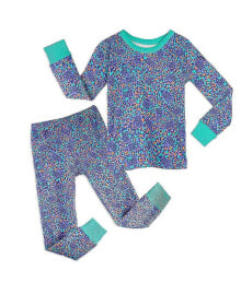 Купить детские пижамы для девочек Mightly: Toddler Girls Rebel x Fair Trade 100% Organic Cotton Tight Fit Pajamas, 2-Piece Set