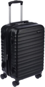Мужские пластиковые чемоданы мужской чемодан пластиковый синий Amazon Basics 21-Inch Hardside Spinner, Navy Blue