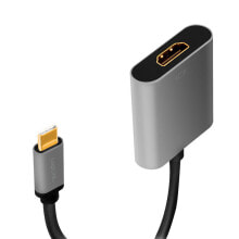 LogiLink CUA0103 - USB 3.2 Gen1 Type-C - HDMI-A - 0.15 m - Black - Grey