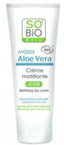 Mattierende Tagescreme für fettige und Mischhaut mit Aloe vera - So'Bio Etic Mattifying Day Cream