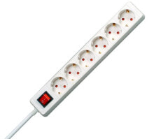 Умный удлинитель или сетевой фильтр Heinrich Kopp GmbH Kopp 120913004, 1.4 m, 6 AC outlet(s), Indoor, Type F, White, 16 A