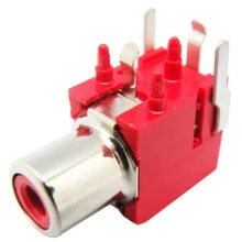 EUROCONNEX 2329R Female Chasis Angled C.I RCA Connector