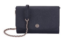 Купить женские сумки Tory Burch: Черная женская сумка TORY BURCH TB ROBINSON в черном цвете 54277-001