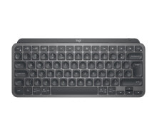 Клавиатуры Logitech MX Keys Mini for Business клавиатура РЧ беспроводной + Bluetooth QWERTY Международный американский стандарт Графит 920-010608