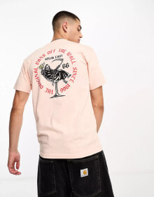 Купить мужские футболки и майки Vans: Vans Speakeasy short sleeve tee in Peach