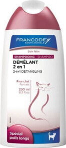 Косметика и гигиенические товары для кошек fRANCODEX 2 in 1 shampoo for cats 250 ml