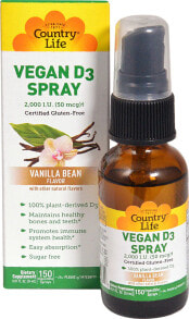Витамин D country Life Vitamin D3 Spray Спрей с витамином D-3 24 мл с ванильным вкусом