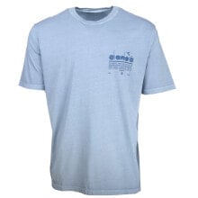 Купить синие мужские футболки Diadora: Diadora Manifesto Palette Logo Crew Neck Short Sleeve T-Shirt Mens Blue Casual T