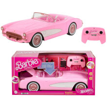 Купить игрушечный транспорт Barbie: Машинка Barbie The Movie Hot Wheels RC Corvette