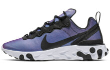 Nike React Element 55 PRM 低帮 跑步鞋 女款 镭射紫 / Кроссовки Nike React Element 55 PRM CD6964-001