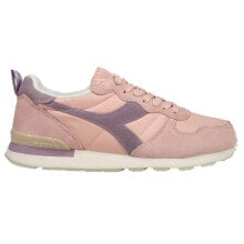 Купить женская спортивная обувь Diadora: Diadora Camaro Icona Lace Up Womens Pink Sneakers Casual Shoes 177583-C9163