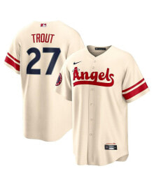 Nike men's Mike Trout Cream Los Angeles Angels City Connect Replica Player Jersey