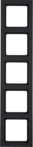 Умные розетки, выключатели и рамки berker Fivefold frame Q.3 anthracite velvet (10156096)