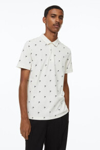 Мужские футболки Slim Fit Patterned Polo Shirt