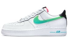 Nike Air Force 1 Low Neon 休闲 低帮 板鞋 男款 白绿黑 / Кроссовки Nike Air Force 1 Low Neon DJ5148-100