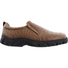 Купить мужская обувь Roper: Roper Faux Ostrich Performance Slip On Mens Brown Casual Shoes 09-020-1571-0407