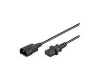 Cables and wires for construction microConnect PE040630 - 3 m - C13 coupler - C14 coupler - 250 V - 10 A - Black