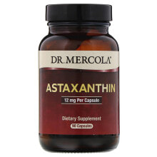 Антиоксиданты dr. Mercola Astaxanthin Астаксантин 12 мг 90 капсул